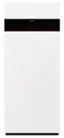 L'élégant Vitodens 111-F est un grand appareil électronique rectangulaire blanc, placé à la verticale, avec un panneau horizontal noir près du haut, offrant une performance de chauffage efficace de 19 kW. Le modèle B1SF présente un design et une fonctionnalité modernes dans une seule unité compacte.